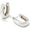 Kendra Scott Ellen Wide Huggie Earrings(STERLING SILVER)