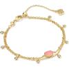 Kendra Scott Emilie Crystal Multi Strand Bracelet, Fashion Jewelry for Women(LIGHT PINK DRUSY)