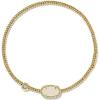 Kendra Scott Grayson Crystal Stretch Bracelet, Fashion Jewelry for Women(GOLD – IRIDESCENT DRUSY)