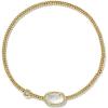 Kendra Scott Grayson Crystal Stretch Bracelet, Fashion Jewelry for Women(GOLD – IVORY MOTHER OF PEARL)