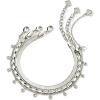 Kendra Scott Kassie Set of 3 Chain Bracelets, Fashion Jewelry for Women(RHODIUM)