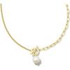 Kendra Scott Leighton Pearl Chain Necklace(GOLD – WHITE PEARL)