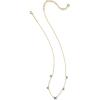 Kendra Scott Lillia Crystal Strand Necklace, Fashion Jewelry for Women(GOLD – BLUE CRYSTAL)
