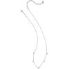 Kendra Scott Lillia Crystal Strand Necklace, Fashion Jewelry for Women(RHODIUM – WHITE CRYSTAL)