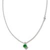 Kendra Scott Maisie Sterling Silver Pendant Necklace(GREEN ONYX)