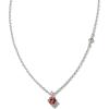 Kendra Scott Maisie Sterling Silver Pendant Necklace(PINK TOURMALINE)