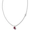 Kendra Scott Maisie Sterling Silver Pendant Necklace(RUBY)