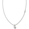 Kendra Scott Maisie Sterling Silver Pendant Necklace(WHITE TOPAZ)