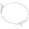 Kendra Scott Mama Crystal Delicate Chain Bracelet, White Cubic Zirconia, Fashion Jewelry for Women(RHODIUM METAL)