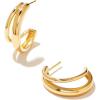 Kendra Scott Meg Double Hoop Earring, 18k Gold Vermeil