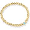 Kendra Scott Mini Elaina Stretch Bracelet(GOLD – LIGHT TEAL KYOCERA OPAL)