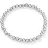 Kendra Scott Mini Elaina Stretch Bracelet(RHODIUM-IRIDESCENT DRUSY)