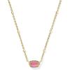 Kendra Scott Mini Elisa 14k Gold-Plated Satellite Short Pendant Necklace, Fashion Jewelry for Women(GOLD – AZALEA ILLUSION)
