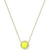Kendra Scott Tennis Short Pendant Necklace, Fashion Jewelry for Women(GOLD – CHARTREUSE MAGNESITE)
