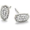Kendra Scott White Diamond Marisa Stud Earrings in 14k Gold, Fine Jewelry for Women(14K WHITE GOLD – CRYSTAL CLEAR DIAMOND)