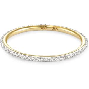 Kendra Scott Angelina 14k Gold Band Ring, Fine Jewelry for Women(14K YELLOW GOLD)