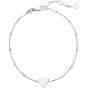 Kendra Scott Ari Heart Delicate Bracelet(STERLING SILVER)