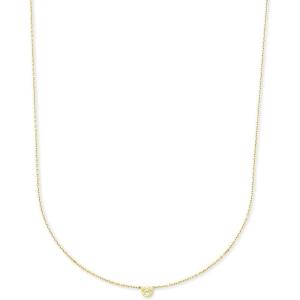 Kendra Scott Audrey Pendant Necklace, Fine Jewelry for Women(14K GOLD – WHITE DIAMOND)