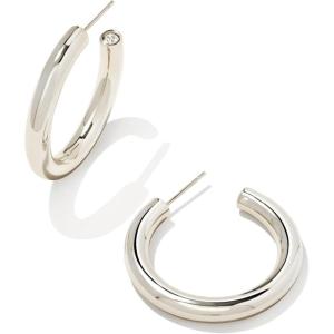 Kendra Scott Colette Large Hoop Earrings, Fashion Jewelry for Women(RHODIUM)