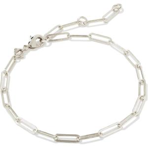 Kendra Scott Courtney Paperclip Bracelet, Fashion Jewelry for Women(RHODIUM)