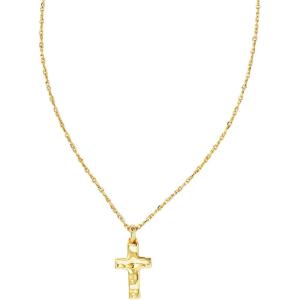 Kendra Scott Cross Pendant Necklace for Women, Fashion Jewelry(GOLD-PLATED)