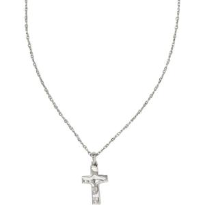 Kendra Scott Cross Pendant Necklace for Women, Fashion Jewelry(RHODIUM-PLATED)