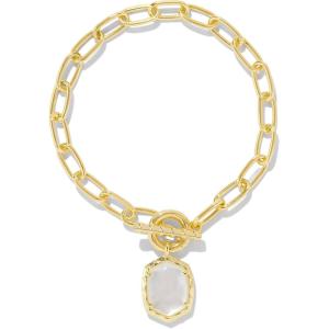 Kendra Scott Daphne Link And Chain Bracelet, Fashion Jewelry for Women(IVORY MOTHER OF PEARL)