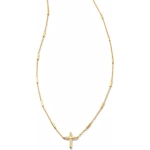 Kendra Scott Delicate Cross Pendant Necklace, 14 Gold