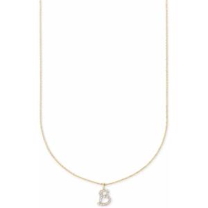 Kendra Scott Diamond Letter A-Z Pendant Necklace, Fine Jewelry For Women(LETTER B)