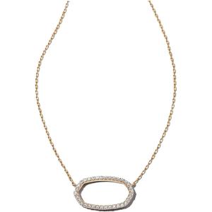 Kendra Scott Elisa 14K Gold Open Frame Necklace, Fine Jewlery for Women(14K YELLOW GOLD)