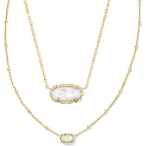 Kendra Scott Elisa Gift Set Of 2, Fashion Jewelry for Women(GOLD – IVORY MOTHER OF PEARL)