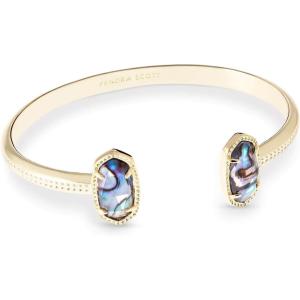 Kendra Scott Elton Cuff Bracelet for Women, Fashion Jewelry(GOLD – ABALONE SHELL)