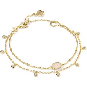 Kendra Scott Emilie Crystal Multi Strand Bracelet, Fashion Jewelry for Women(IRIDESCENT DRUSY)