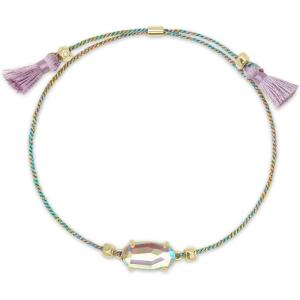 Kendra Scott Everlyne Cord Friendship Bracelet, Fashion Jewelry for Women(GOLD – DICHROIC GLASS)