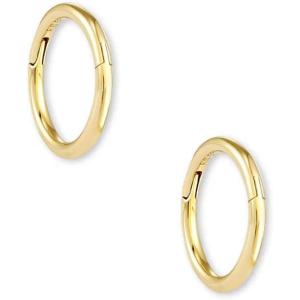 Kendra Scott Gina Seamless Huggie Earrings, Fine Jewelry for Women(14K YELLOW GOLD)
