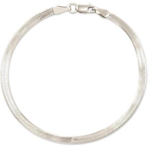 Kendra Scott Herringbone Chain Bracelet in Sterling Silver, Fine Jewelry for Women, Medium/Large