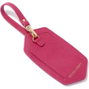 Kendra Scott Leather Luggage Tag, Hot Pink(Hot Pink)