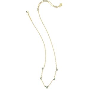 Kendra Scott Lillia Crystal Strand Necklace, Fashion Jewelry for Women(GOLD – BLUE GREEN CRYSTAL)