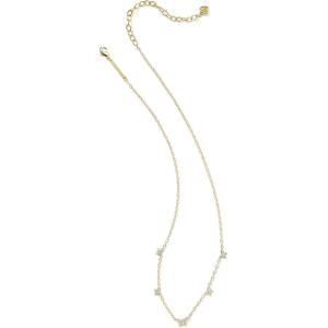 Kendra Scott Lillia Crystal Strand Necklace, Fashion Jewelry for Women(GOLD – WHITE CRYSTAL)