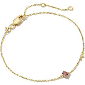 Kendra Scott Maisie Delicate Chain Bracelet(PINK TOURMALINE (VERMEIL))