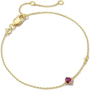 Kendra Scott Maisie Delicate Chain Bracelet(RUBY (VERMEIL))