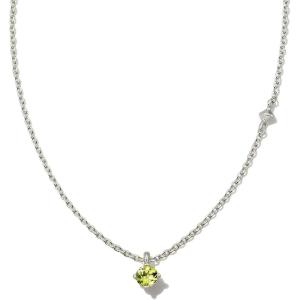 Kendra Scott Maisie Sterling Silver Pendant Necklace(PERIDOT)