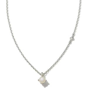 Kendra Scott Maisie Sterling Silver Pendant Necklace(WHITE PEARL)