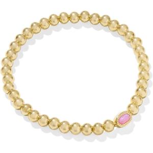 Kendra Scott Mini Elaina Stretch Bracelet(GOLD – CARNATION KYOCERA OPAL)