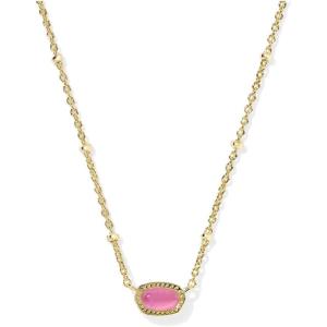 Kendra Scott Mini Elisa 14k Gold-Plated Satellite Short Pendant Necklace, Fashion Jewelry for Women(GOLD – AZALEA ILLUSION)