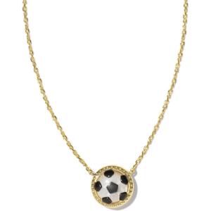 Kendra Scott Soccer Short Pendant Necklace, Fashion Jewelry for Women(GOLD)