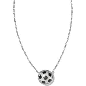 Kendra Scott Soccer Short Pendant Necklace, Fashion Jewelry for Women(RHODIUM)