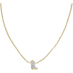 Kendra Scott Tiny Cowboy Boot 18k Gold Pendant Necklace(18K YELLOW GOLD)