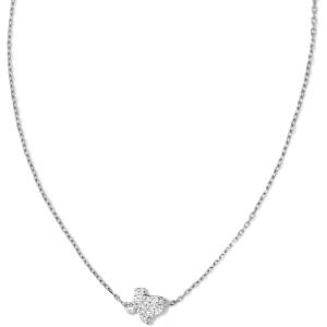 Kendra Scott Tiny Texas 18k Gold Pendant Necklace(18K WHITE GOLD)