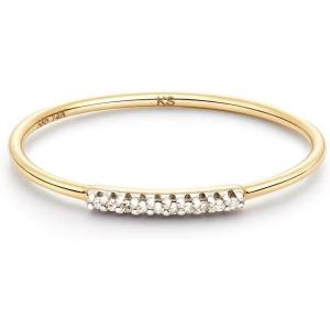 Kendra Scott White Diamond Mila Ring in 14k Gold, Fine Jewelry For Women(14K YELLOW GOLD – CRYSTAL CLEAR DIAMOND)